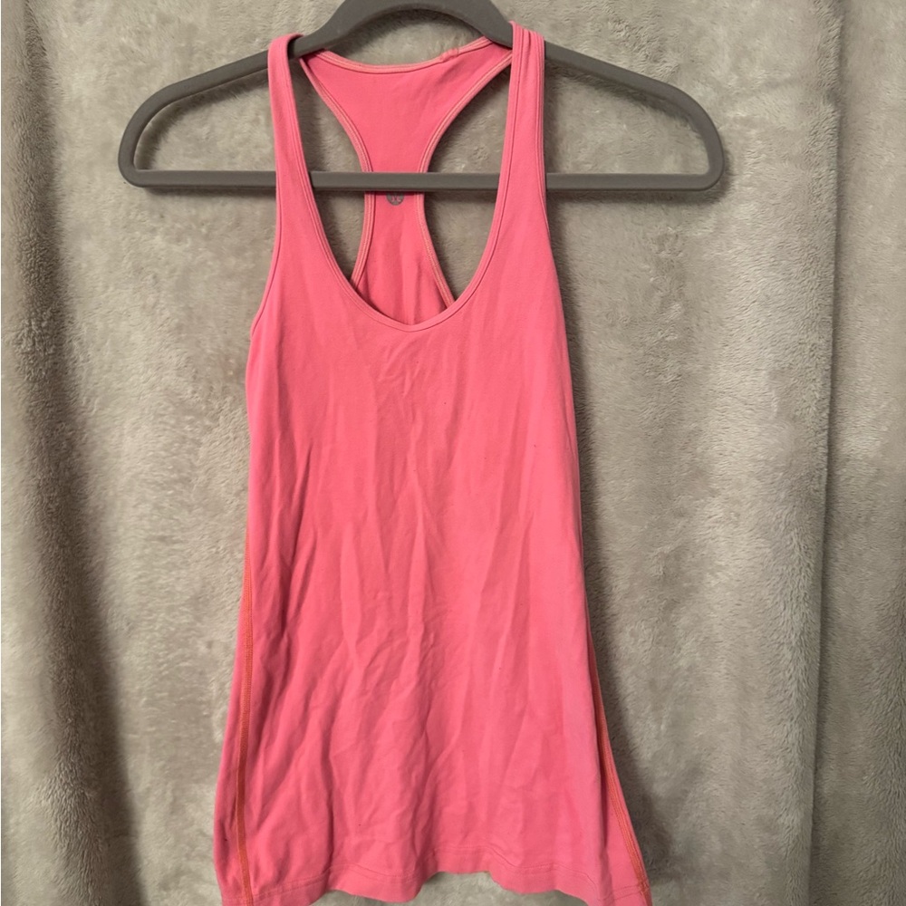 lululemon athletica Coral Racerback Tank Top